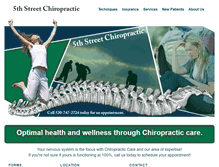 Tablet Screenshot of 5thstreetchiropractic.com